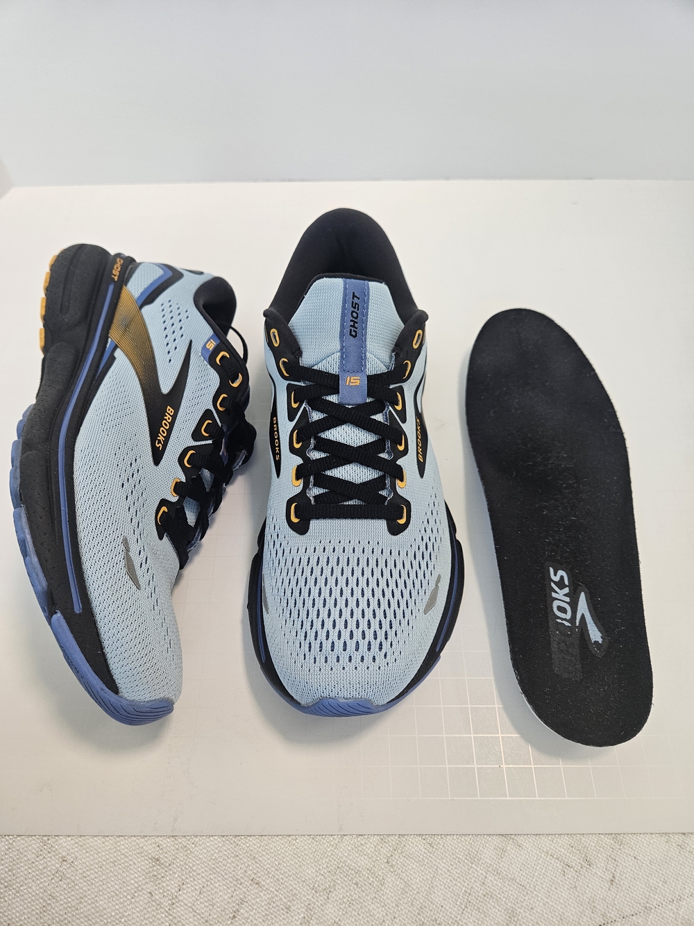 Brooks Ghost 15 Women's Running Shoes Size 7 Blue 2023 Model EUC Plantar Fasciit - Picture 11 of 14